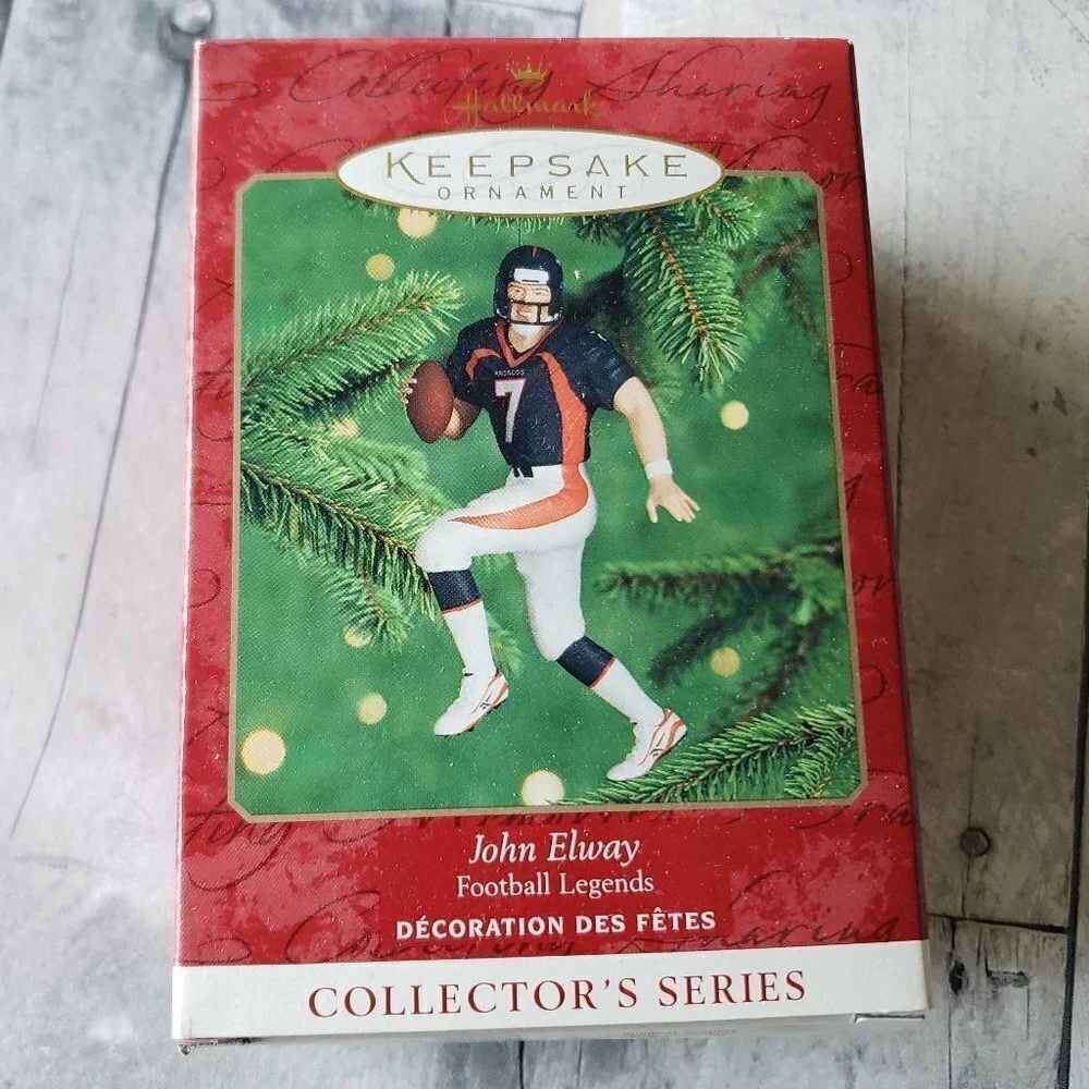 NWT - Hallmark Keepsake Ornament - 2000 John Elway Football Legends #6
